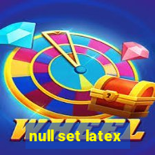 null set latex